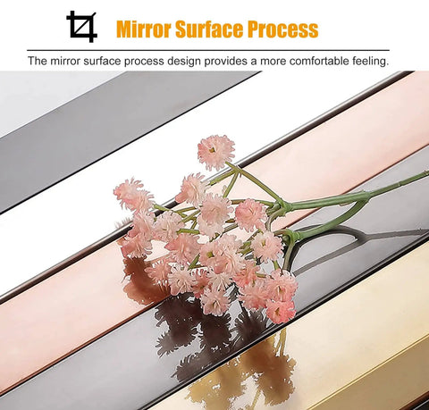 Rose Gold 24 Inch Door Pull Handle For Barn And Sliding Doors Modern Square H Shape Push Pull Handle 304 Stainless Steel