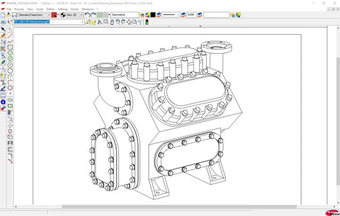 Screen displaying Lifetime 3D CAD Software For Home Design, Architecture And Engineering, AutoCAD Compatible tools and interface.