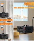 Heavy Duty 8000W Voltage Converter Transformer Plug And Play Step Up 110V Or 120V To 220V Or 240V And Step Down 220V To 110V displayed