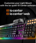 Smooth Riding Mechanical Gaming Keyboard With Ultra Quiet Linear Switches Featuring Factory Lubricated Stabilizers with customizable lighting.