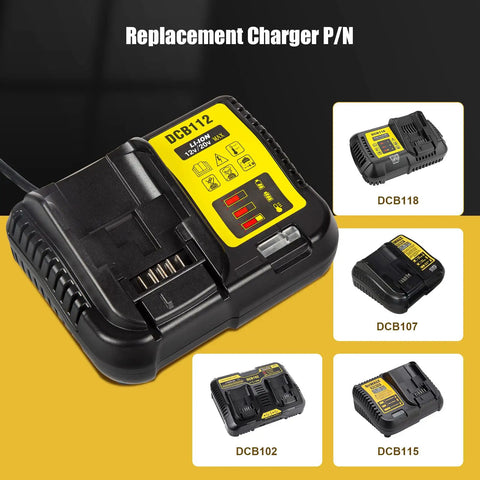 Four Port Battery Charger Dock For 12V To 20V Max Batteries Multi Charger Station With Dual USB Ports Orange Finish