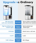 Upgraded Hydrogen Water Generator 110V With SPE And PEM Technology Delivers Dope Hydrogen Rich Water Up To 1800 PPB comparison chart