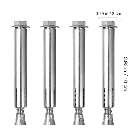 Driveway Expansion Screws For Speed Bump Installation And Concrete Asphalt Anchoring Ground Screw Anchors, 3.7 Inch