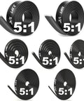 Five To One Heat Shrink Tubing Roll Kit With Adhesive Lined Dual Wall 7 Diameters 54 Feet Total Marine Grade Waterproof Black