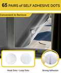 Premium Reflective Window Film Roll 48 By 10 Feet Aluminum Foil Thermal Insulation with adhesive dots shown on a window.