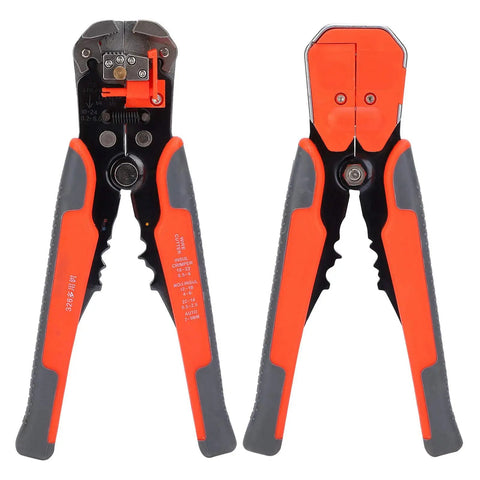 Pro Grade Self Adjusting Wire Stripper And Crimping Tool With Cutting Chrome Alloy Steel Construction Handles 0.2 To 6.0mm Wires
