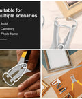 Ultimate Miter Spring Clamp Pliers Kit For Woodworking Pros Plus Crown Molding Tools With 16 Clamps And Storage Ring To Make Your Carpentry Game Stronger Today, steel clamp on photo frame corner