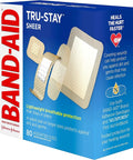 Straight Up Game Changing Assorted Adhesive Bandages For Gentle Wound Care With Breathable Nonstick Pads pack showing assorted sizes.