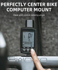 Out Front Bike Computer Dash Mount For Aero Integrated Handlebars Compatible With Garmin Wahoo Bryton And GoPro in use