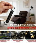 Heavy Duty Replacement Recliner Springs 4 7 8 Inch Extension Hardware featuring three quarter offset hooks in a hand.