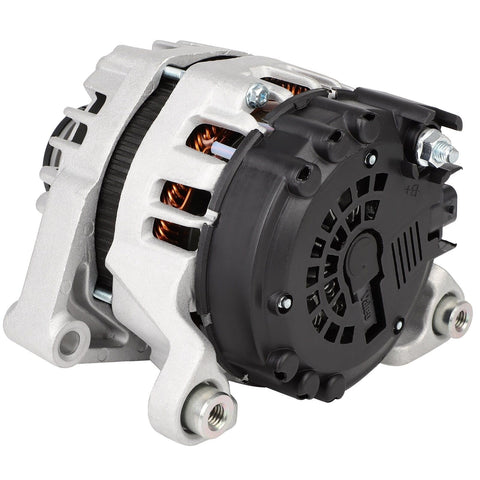 Alternator Replacement For Chevy Cruze 2011, Trax 2015-2021, And Buick Encore 2013-2021, side view, OEM fit, 130A capacity