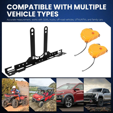Lock That Factory Straight Look With This Pretty Solid Knock Down Wheel Alignment Kit Featuring Removable Toe Plates Center Bar And Dual Measuring Tapes For No Sweat Front End Camber Adjustments In Matte Black