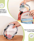 8 Pack Glass Food Storage Containers With Airtight Locking Lids For Meal Prep And Leftovers Leak Proof Design Microwave Oven Freezer And Dishwasher Safe BPA Free Variety Size Set For Portion Control And On The Go Lunches