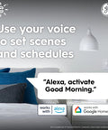 A19 Smart LED Light Bulbs Soft White Dimmable 60W Equivalent, Bluetooth and WiFi control, Alexa and Google Home support