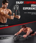 Twister Arm Trainer Hydraulic Grip Strengthener 3-In-1 Adjustable Resistance 22 To 440 Lbs demonstrating hand usage and pulleys in workout.