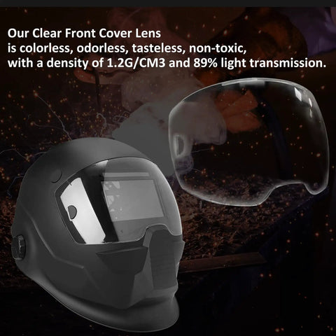7 Pack Clear Front Cover Lenses For Sentinel A50 Welding Helmet HD Anti Fog Viewing Window 3.93 x 2.36 Inches Replacement Set