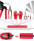Heavy Duty Metal Zip Tie Gun Set With 150 Pieces Stainless Steel Zip Ties for fastening and cutting ties with accessories