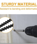 Screw being drilled into wall using Drywall Screws Assortment Kit With Black Wood Screws For Sheetrock 165-Piece Phillips Coarse Thread Set