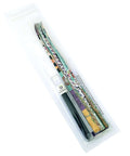 DIY Paper Bead Kit With Roller Tool Featuring A 3MM Stainless Tip And A Three Quarter Inch Slotted Tip, colorful paper strips visible