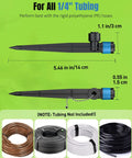 Push To Fit Drip Irrigation Emitters Pack Of 30 With Adjustable 360 Degree Water Flow For One Quarter Inch Tubing Easy Inlet