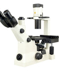 Inverted Phase Contrast Microscope With 40X 100X 200X 400X Magnification, Infinity Plan Phase Contrast And Brightfield Optics, Crisp Lab Imaging For Classrooms, Research, And Hobbyist Use, side view
