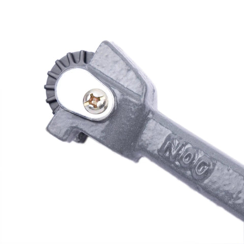 Top Notch Heat Treated Carbon Steel Bench Grinding Wheel Dresser 10 1/2 Inch Gray tool detail showing scraping edge.
