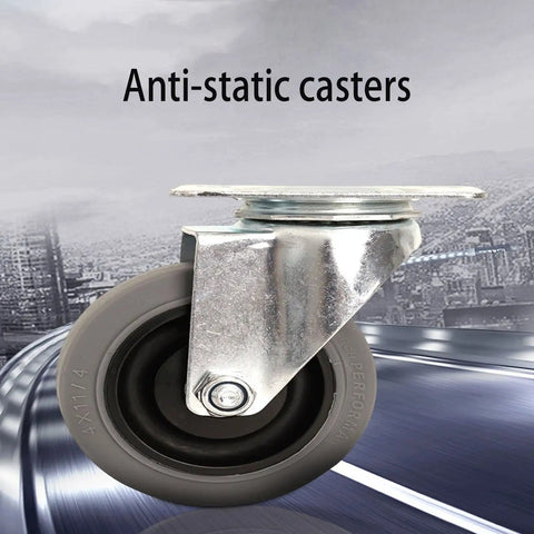 Heavy Duty Workbench Casters Roll Slick And Dead Quiet Floor Saver Rubber Treads Built Tough With 360 Swivel Locking Brakes For Shop Carts Heavy Gear