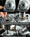 Clatoon 21-in-1 bearing puller kit from Amazon with curved hook and red steel collet for bearing removal