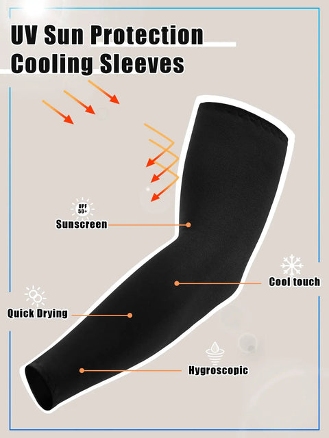 Keep Your Arms Cool With These Dope 10 Pack Uv Protection Sleeve Covers Crafted From Breathable Ice Silk Fabric That Wicks Moisture Fast While Providing A Snug Fit To Hide Tattoos During Summer Workouts Or Road Trips