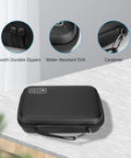 Hard Travel Electronic Organizer Case For MacBook Chargers Cables Power Bank Mouse Apple Pencil USB Drives And SD Cards Large Capacity EVA Gear Case With Durable Exterior And Soft Interior Padded Compartments