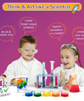 Kids using Mega 150 Science Experiment Kit For Kids With Hands On Chemistry And STEM Fun Educational Activities