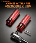 Heavy Duty Half Inch Drive Lug Nut Impact Socket Set Deep Thin Wall Sockets in 17mm 19mm 21mm CR-Mo Steel Non Marring Rim Protector