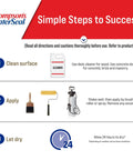 Clear Multi Surface Waterproofer Stain For Outdoor Wood Concrete Brick And More application steps diagram