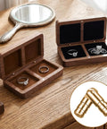 Jewelry boxes with Invisible Brass Barrel Hinges 25 Pack, 20x4mm for concealed installation, ultra sturdy and smooth swing.