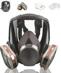 Reusable Full Facepiece Respirator For Dust And Organic Vapors, Lightweight Silicone Mask With Durable Seal, Comfy Fit For Paint