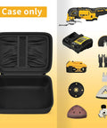 Beefy Tool Case Organizer For Dewalt 20V Max XR Oscillating Multi Tool DCS356B DCS354B With accessory slots and open case view.