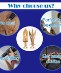 Self-Drilling Drywall Anchors With Screws Kit, 100 Pcs Heavy-Duty Zinc Plated Steel Anchors, features and benefits overview.