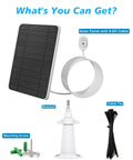 Plug And Play Sun Powered Solar Panel Charger For Pro 5S 4 3 Floodlight Ultra Ultra 2 Cameras Weatherproof IP65 with cable