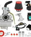 Pz20 Carb Kit With Ignition Coil Starter Solenoid Relay For 70cc 90cc 110cc 125cc Taotao Dirt Bike Parts