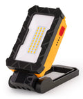 Rechargeable 1000 Lumen LED Magnetic Work Light with 360 Degree Rotation and 200 Degree Swivel Magnetic Base, orange