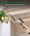 Extra Long 36 Inch Watering Wand With Thumb Flow Control reaching hanging basket under porch roof