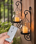 Remote Control Flameless Votive Candles 12 Pack Flickering Battery Operated LED Tealight Candles For Cozy Wedding And Christmas Decor Amber Yellow Batteries Included with glass holder
