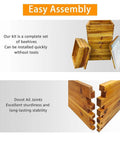 Five Layer Langstroth Beehive Starter Kit Dipped In 100 Percent Beeswax Coated Hive with easy assembly instruction