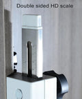 Heavy Duty Universal Draw Slide Guide Jig For Router Templates With Magnetic Quick Fix System showing double sided HD scale detail.
