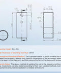 Technical diagram of mounting iron rod sleeve, 6m-8m height instructions for 500W Wind Turbine Kit With MPPT Controller And 5 Blade Power Generator, 12V System, Adjustable Wind Direction, Starts At 2.5m/s, Off Grid Power For Home, Farm, RVs, And Boats.
