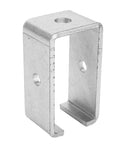 Heavy Duty Trolley Track Hanger Bracket For Sliding Doors And Wardrobes, Stainless Steel Intermediate Support, side view