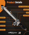 Hydraulic Power Steering Rack And Pinion With Outer Tie Rods For 2003 2009 Chevrolet Trailblazer Ext SSR GMC Envoy close-up view