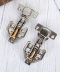 Hydraulic Cabinet Hinges With Quiet Operation 4 Pack Stainless Steel Heavy Duty Hinges for Kitchen Cabinets, top view.