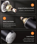 Heavy Duty 12V Outboard Starter For 150 To 235 HP Boats And Motors Easy Install 8-Tooth Pinion Direct Replacement For 2-Stroke Marine Engines Built To Last No Fuss Cranking Power And Smooth Starts with installation positions and safety features displayed.