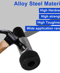 Six Pack Alloy Steel Hex Socket Shoulder Screws With Five Sixteenth Inch Shoulder Diameter And Three Quarter Inch Shoulder Length And One Quarter Inch Twenty UNC Thread Durable High Strength Hardware For Machinery And Robotic Assembly shown with hammer.